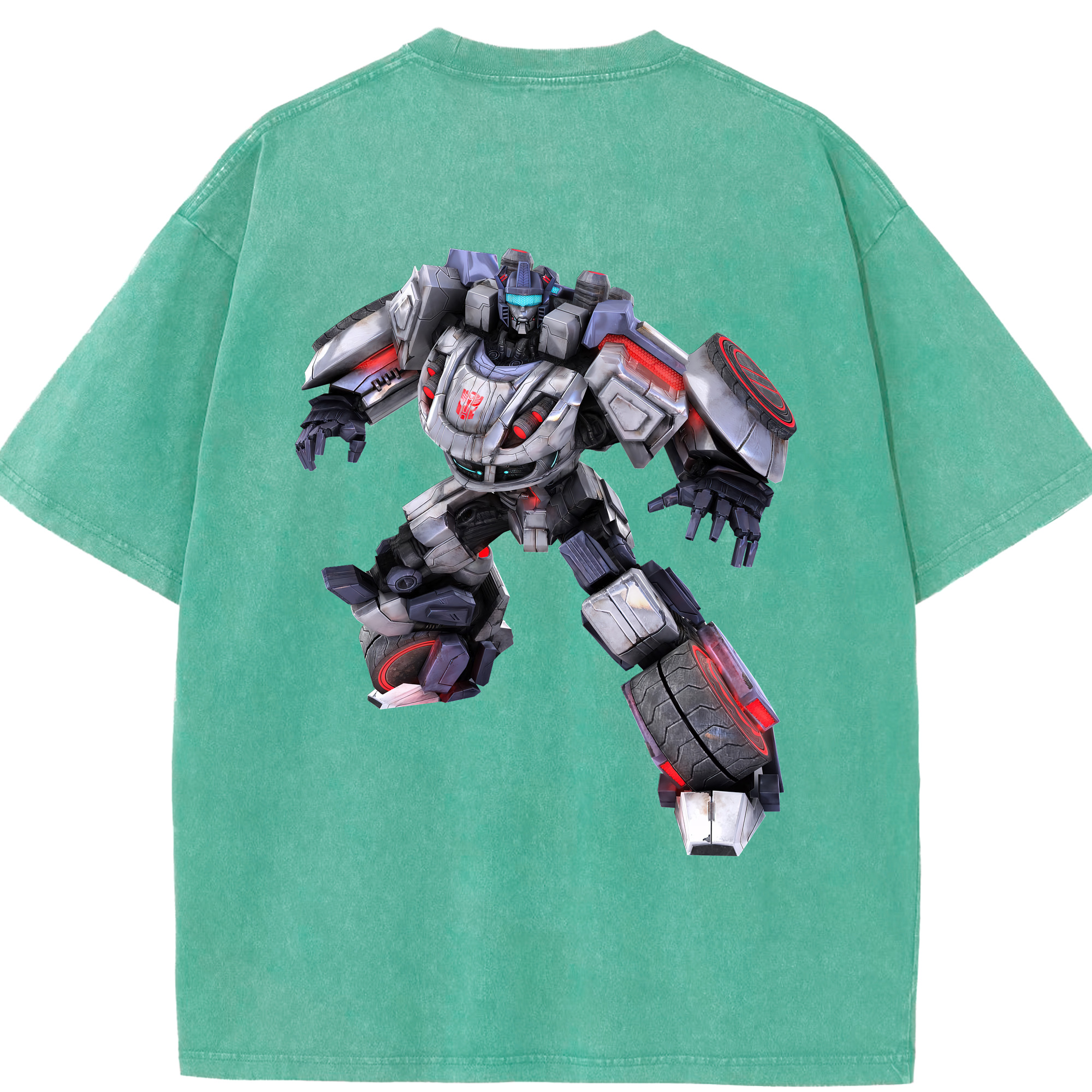 （画像用） Transformers トランスフォーマー 綿100% ヴィンテージ風 半袖Tシャツ（背面プリント）